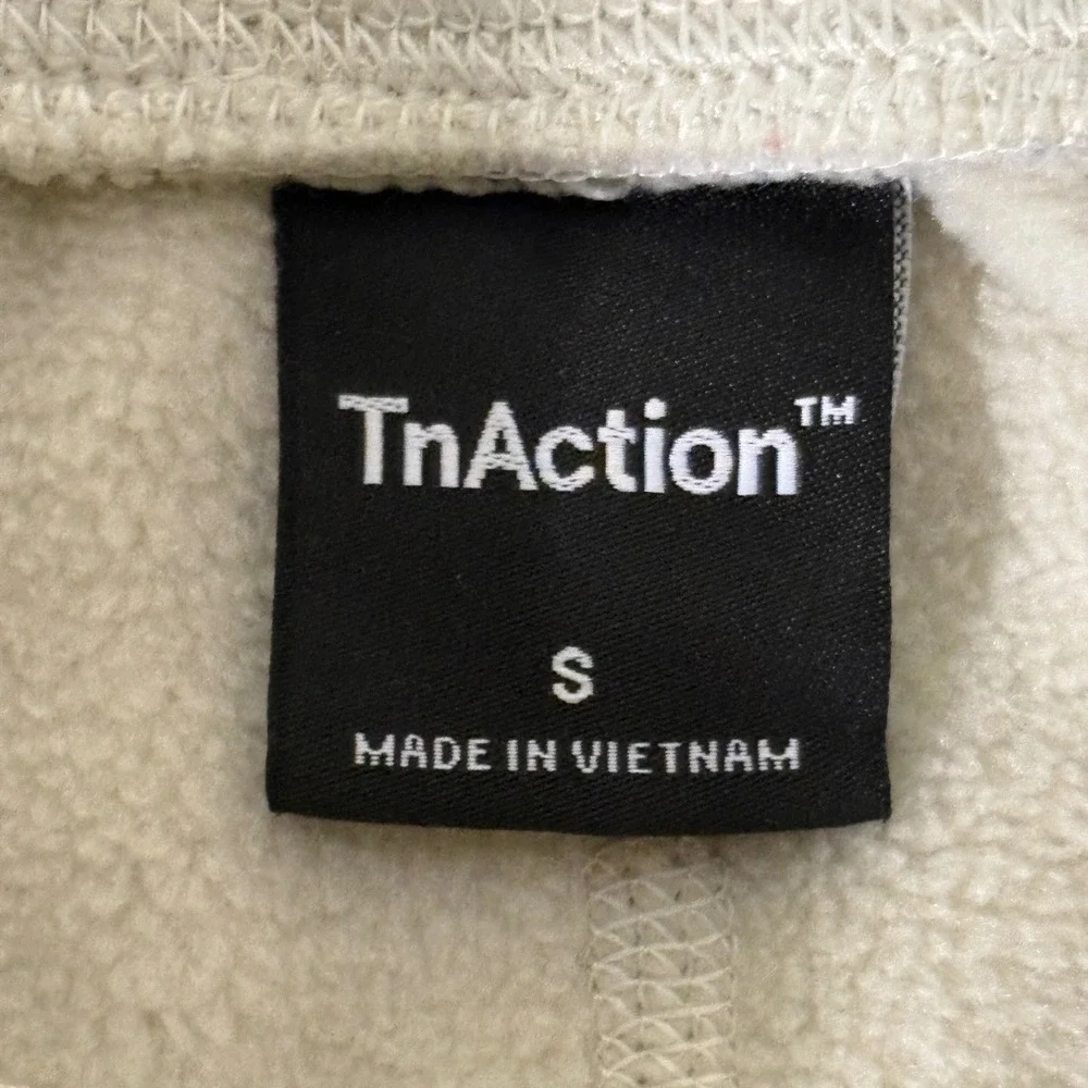Tna TnAction Aritzia Polar Fleece Wide Leg Sweatpants Cream Off-White Small